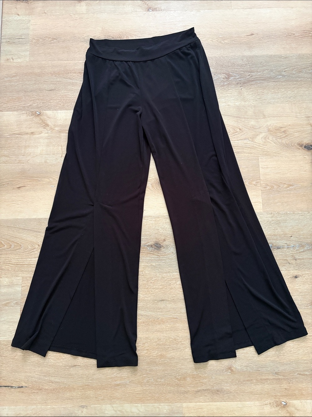 Clara Sun Woo Black Wide-Leg Palazzo Pants